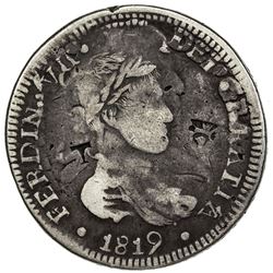 MEXICO: CHIHUAHUA: Fernando VII, 1808-1822, AR 8 reales (26.10g), 1819-Ca. F