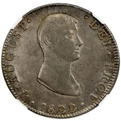 MEXICO: Augustin I Iturbide, 1822-1823, AR 8 reales, 1822-Mo. NGC AU53
