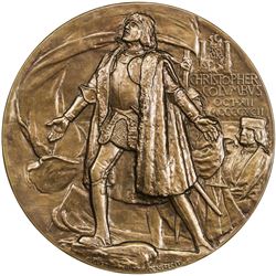 UNITED STATES:, 1893 AE medal (202.6g). AU