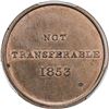 Image 2 : UNITED STATES:, 1853, AE token. PCGS MS64