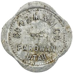 UNITED STATES TOKEN: Utah, Parowan: Co-Op M.M. Co