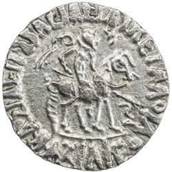 INDO-SCYTHIAN: Azilises, ca. 50-35 BC, AR tetradrachm (9.22g). VF-EF