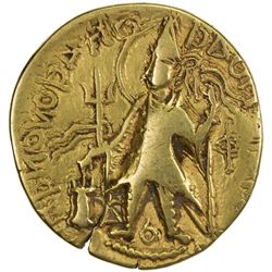 KUSHAN: Vasishka, ca. 240-260, AV dinar (7.62g). VF