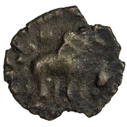 SATAVANHANAS: AE unit (2.80g), ca. 1st century AD. VF