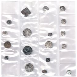 ANCIENT INDIA: LOT of 11 silver/billon and 7 copper coins