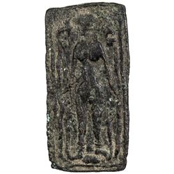 CEYLON: Anonymous, 1st-2nd Century AD, AE plaque (4.49g). F