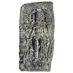 CEYLON: Anonymous, 1st-2nd Century AD, AE plaque (4.28g). F