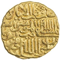 DELHI: Muhammad III b. Tughluq, 1325-1351, AV dinar (10.95g), Delhi, AH744. EF