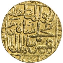 KULBARGA/BAHMANID: Muhammad Shah III, 1378-1397, AV tanka (10.71g), blundered date. VF