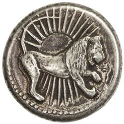 MUGHAL: Jahangir, 1605-1628, AR "mohur" (9.84g), "Agra", AH"1028". VF