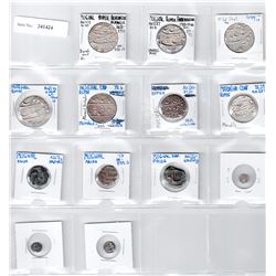MUGHAL: LOT of 10 silver and 3 copper coins