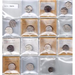MUGHAL: LOT of 16 rupees