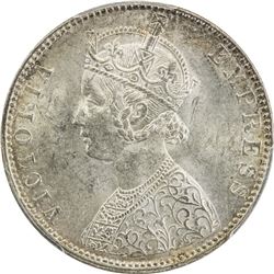BIKANIR: Ganga Singh, 1887-1912, AR rupee, 1892. PCGS MS62