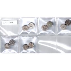 CIS-SUTLEJ STATES: LOT of 10 silver rupees