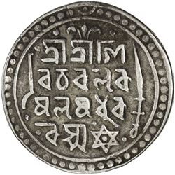 JAINTIAPUR: Bar Gossain II, 1731-1770, AR rupee (9.65g), SE1653 (1731). VF