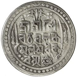 JAINTIAPUR: Ram Simha II, 1790-1832, AR rupee (8.32g), SE1712 (1790). F-VF