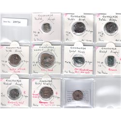 LUNAVADA: IMPORTANT LOT of 10 copper coins
