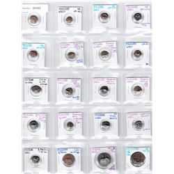 MYSORE: LOT of 20 copper coins of the 18th century (and a few 19th century)