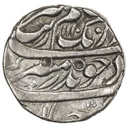 SIKH EMPIRE: AR rupee (11.29g), Lahore, AH1110 year 43. VF