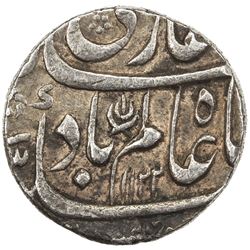 SIKH EMPIRE: AR heavy rupee (11.35g), Lahore, AH1122 year 5. VF