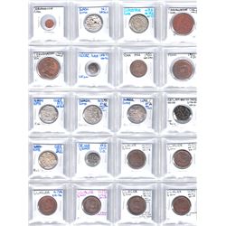 INDIAN STATES: LOT of 38 mostly better quality coins