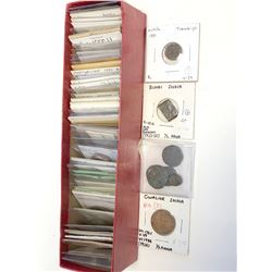 INDIAN STATES: LOT of 12 silver and 58 copper coins