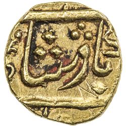 BOMBAY PRESIDENCY: AV rupee (1/15 mohur) (0.77g), "Surat", year 46. EF