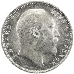 BRITISH INDIA: Edward VII, 1901-1920, AR rupee, 1906(c). NGC MS63
