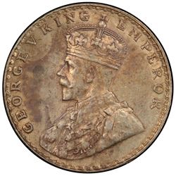 BRITISH INDIA: George V, 1910-1936, AR rupee, ND. PCGS AU55