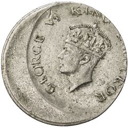 BRITISH INDIA: George VI, 1936-1947, 1 rupee, 1947(b). VF-EF
