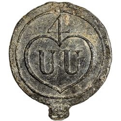 BRITISH INDIA: lead token (22.03g), ND. VF