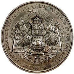 BRITISH INDIA: AE medal (197.1g), 1886. AU