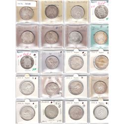 BRITISH INDIA: LOT of 26 silver rupees