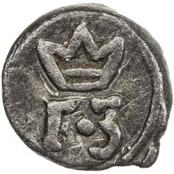 TRANQUEBAR: Frederik III, 1648-1670, lead kas (3.69g), ND. VF