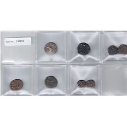 INDIA: LOT of 8 miscellaneous coins, including several very scarce types