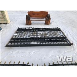 BI-PARTING WROUGHT IRON DRIVEWAY GATES