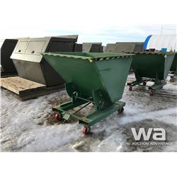 1.5 YARD TIPPER BINS ON CASTER WHEELS