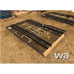 BI-PARTING WROUGHT IRON DRIVEWAY GATES