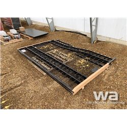 BI-PARTING WROUGHT IRON DRIVEWAY GATES