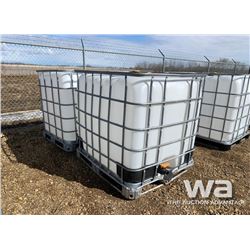 (2) 1,000L POLY TOTES