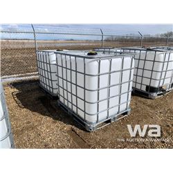 (2) 1,000L POLY TOTES