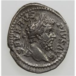 ROMAN EMPIRE: Septimius Severus, 193-211 AD, AR denarius. F-VF