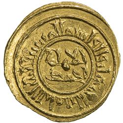 FATIMID: al-Musta'li, 1094-1101, AV 1/4 dinar (1.16g), NM, ND. EF