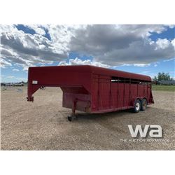 1997 BERGEN T/A GOOSENECK STOCK TRAILER