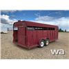 Image 3 : 1997 BERGEN T/A GOOSENECK STOCK TRAILER