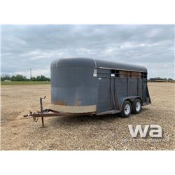 1996 BERGEN T/A STOCK TRAILER