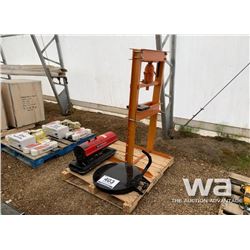 20 TON SHOP PRESS, HEATER