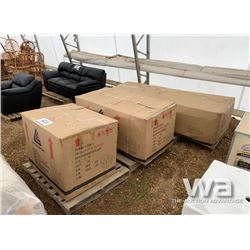 RECLINING SOFA, LOVESEAT AND CHAIR BURGUNDY