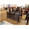 Image 4 : EXPRESSO DINING ROOM TABLE & 6 CHAIRS