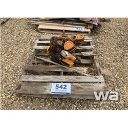 (3) 3 TON CHAIN HOISTS